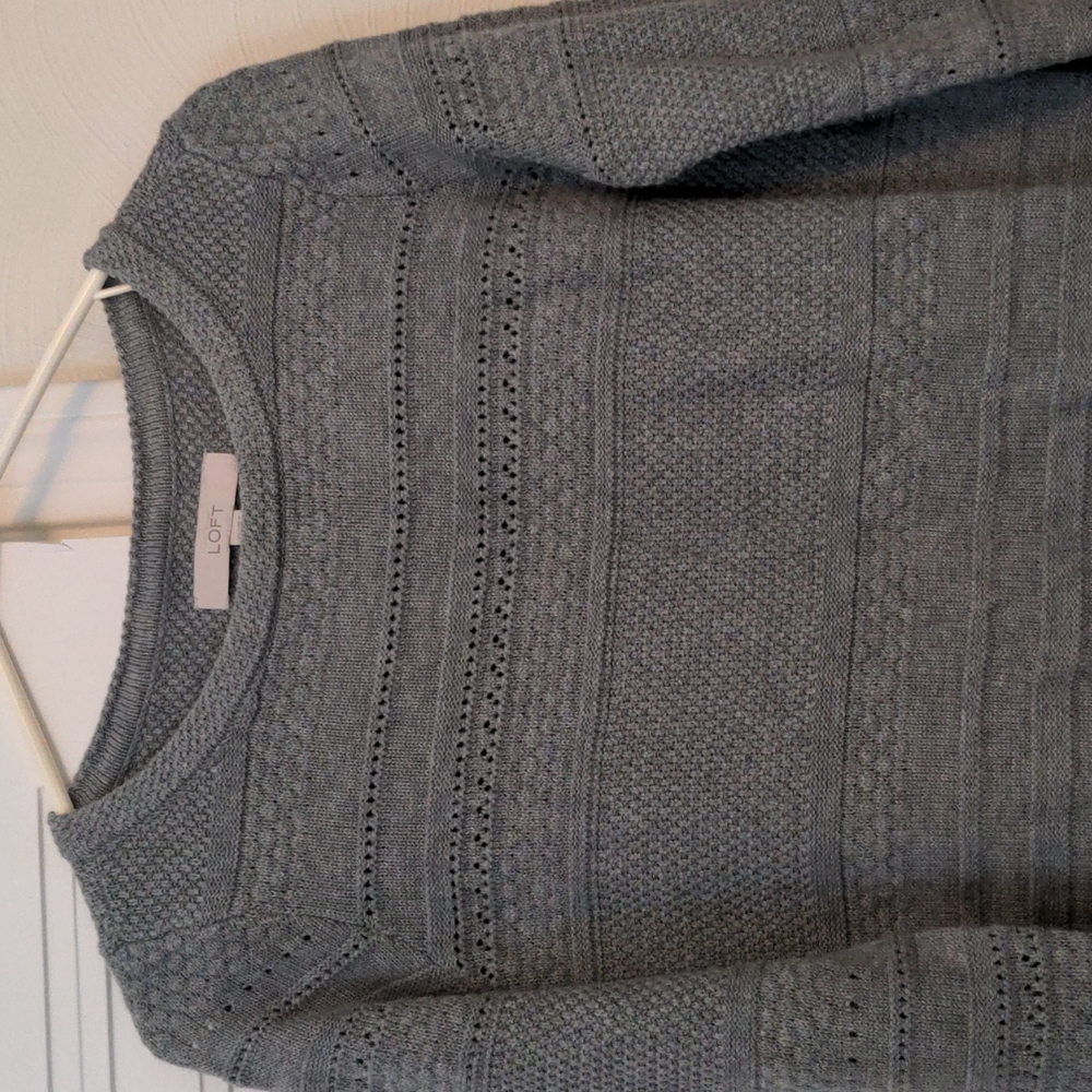 Loft gray sweater